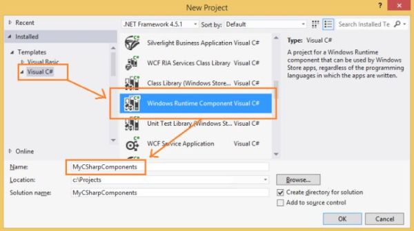 windows runtime component